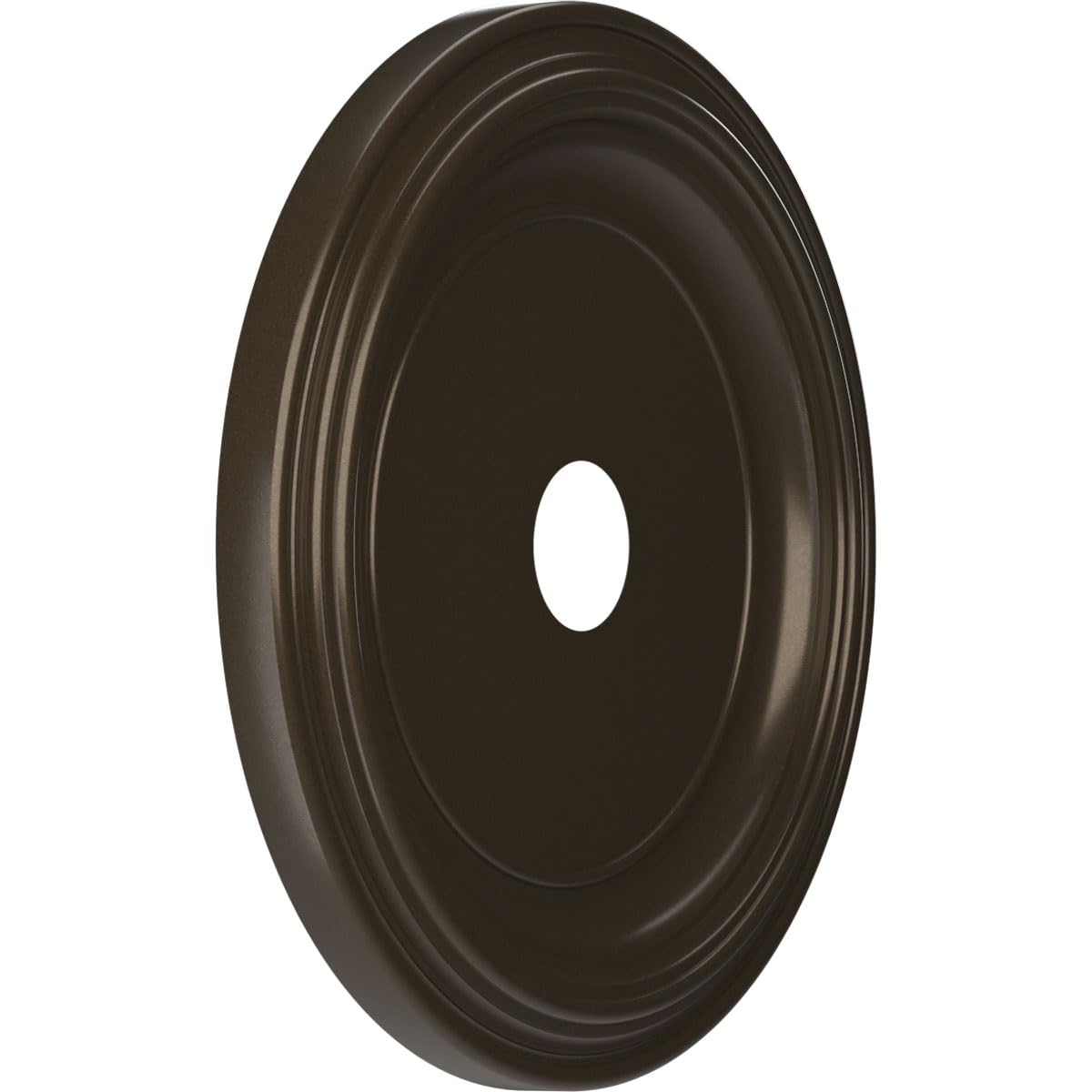 Ekena Millwork 22Od X 3 1/2Id X 1 1/2P Traditional Thermoformed Pvc Ceiling Medallion (Fits Canopies Up To 13 1/2), Metallic Dar