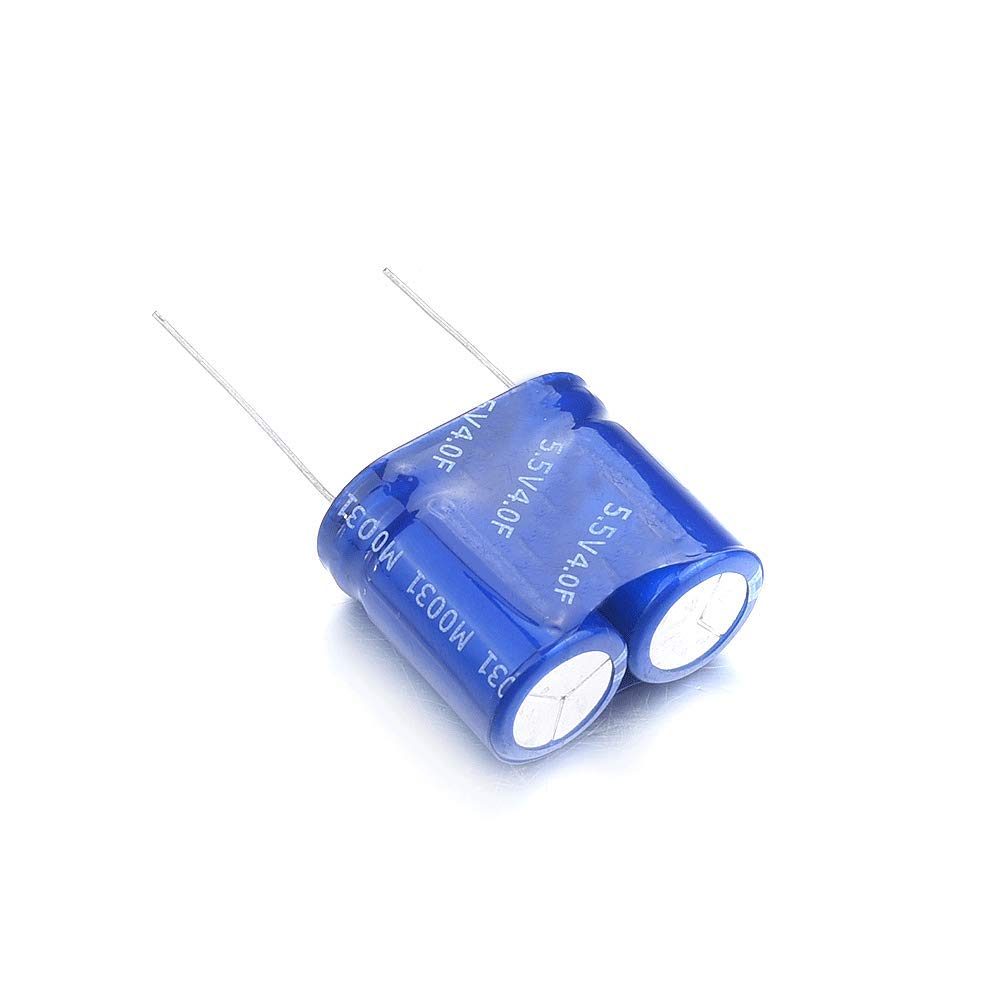 2Pcs 5.5V 4F 2Pins Super Farad Capacitor Combination For Fast Charging 132623Mm