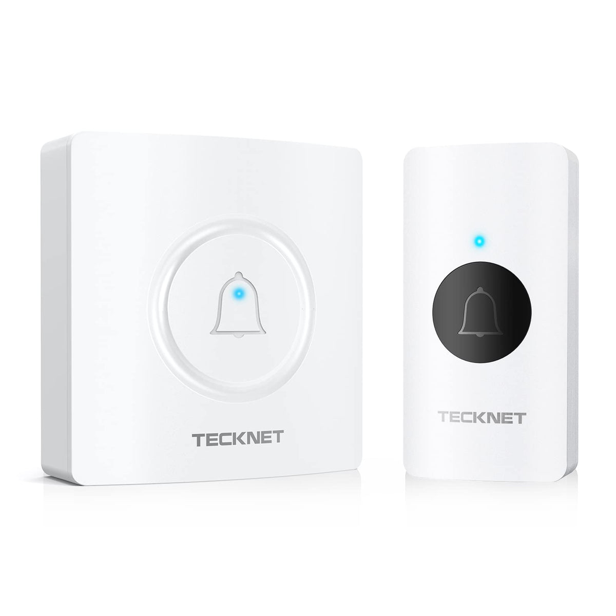 Tecknet Wireless Doorbell, Waterproof Mini Door Bell Chime Kit For Home Operating At Over 1300 Feet With 60 Melodies, 5 Volume L