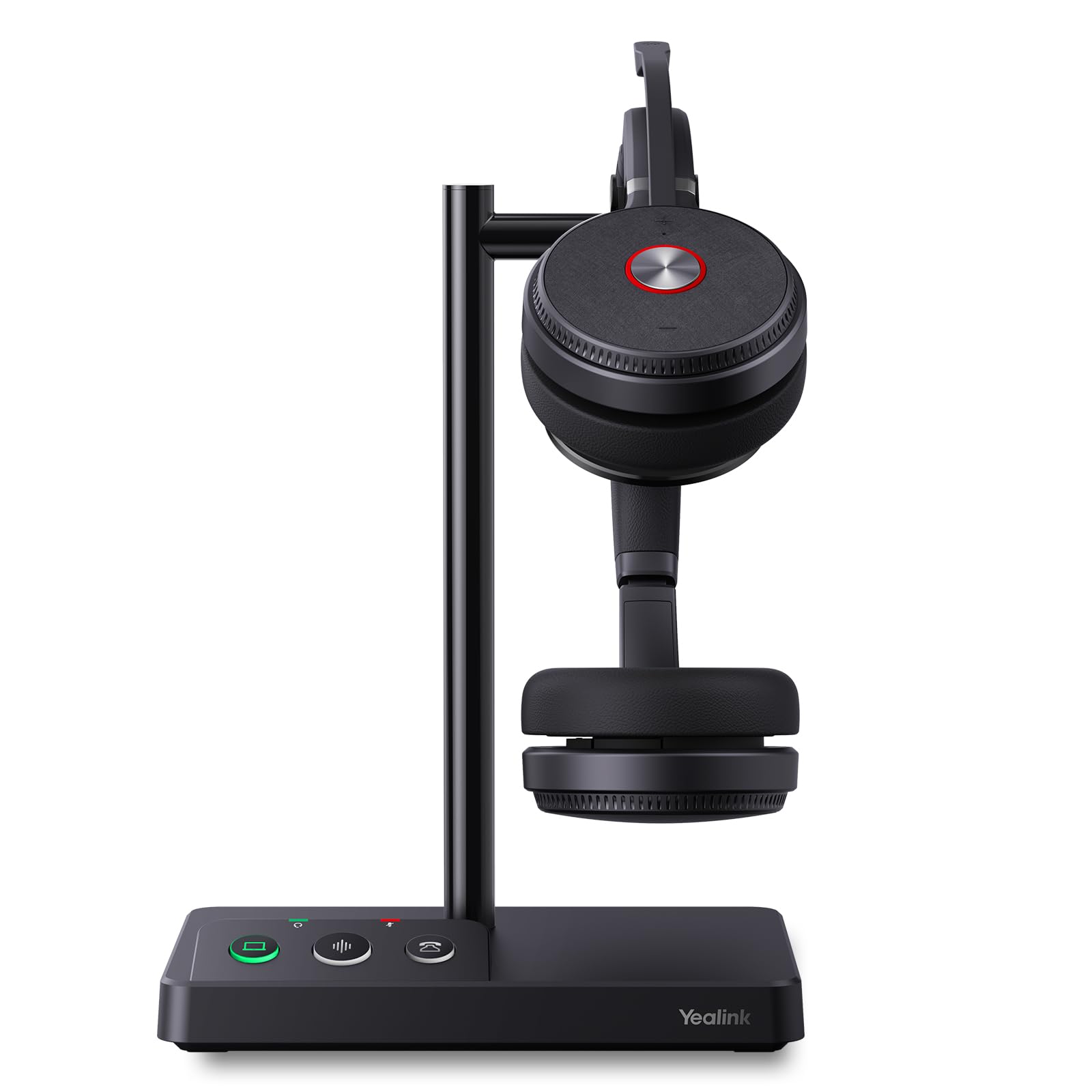 Yealink Wh62 Wireless Dect Headset, Noise Cancelling Microphone, Compatible With Zoom And Other Leading Conference Platforms,For