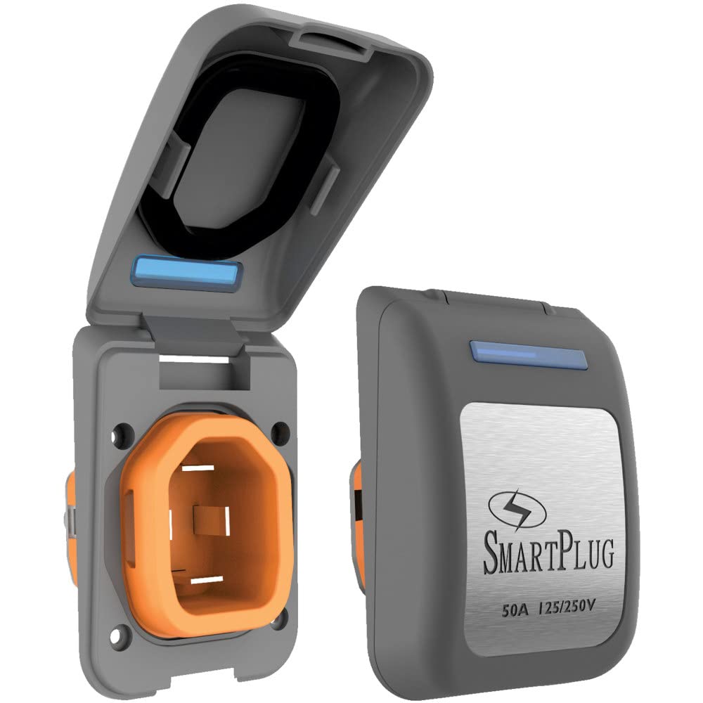 Smartplug Systems, Llc Crd Ucjh Smart Plug Non Metallic 50 Amp Gray