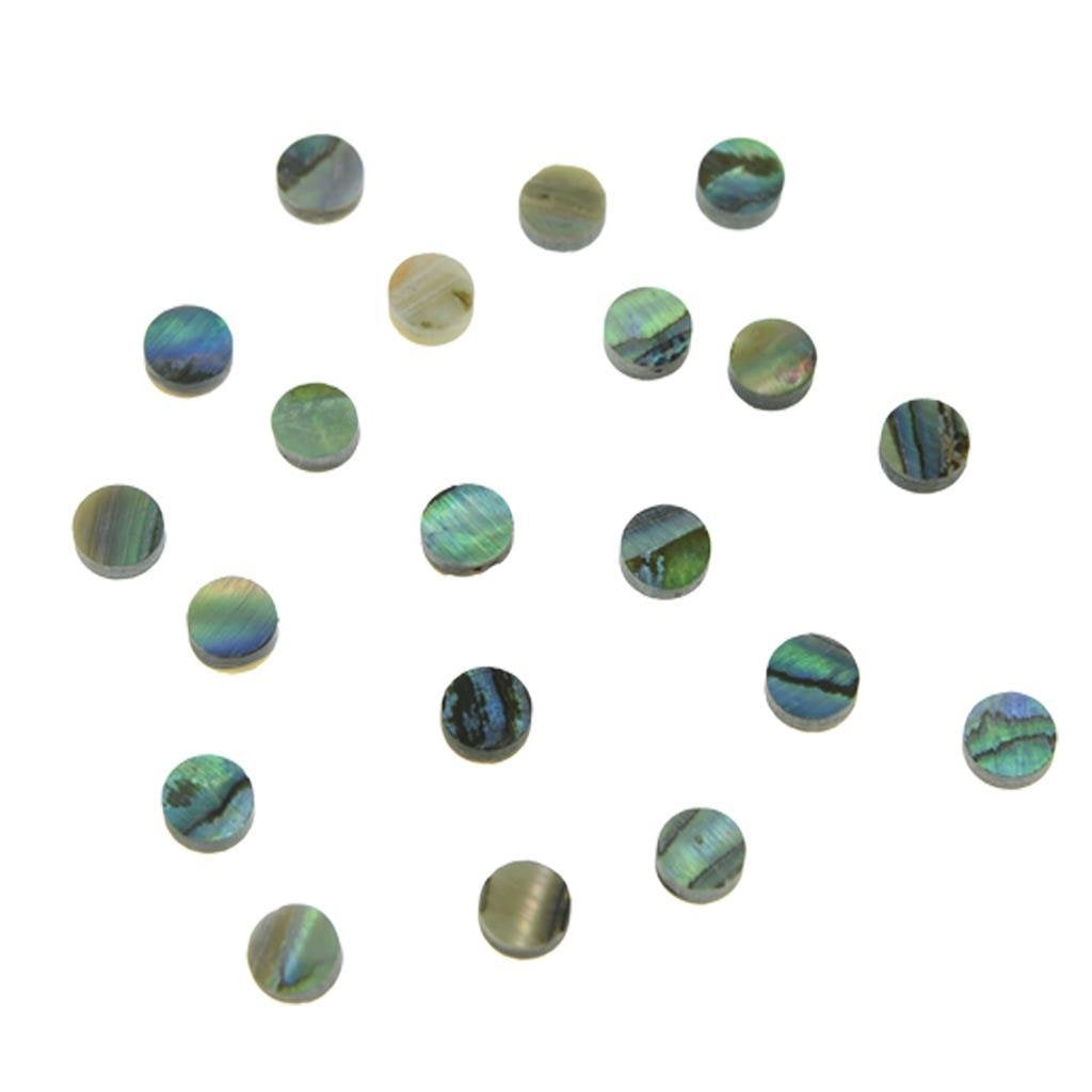 Dopro 20Pcs 5X2Mm Natural Paua Abalone Shell Inlay Fingerboard Fretboard Dots For Guitar Bass Ukulele Banjo