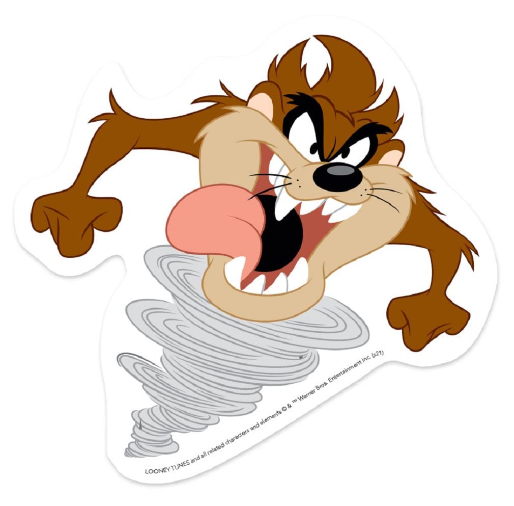 Paper House Productions Looney Tunes Taz Tasmanian Devil Die-Cut 3.3 Vinyl Sticker