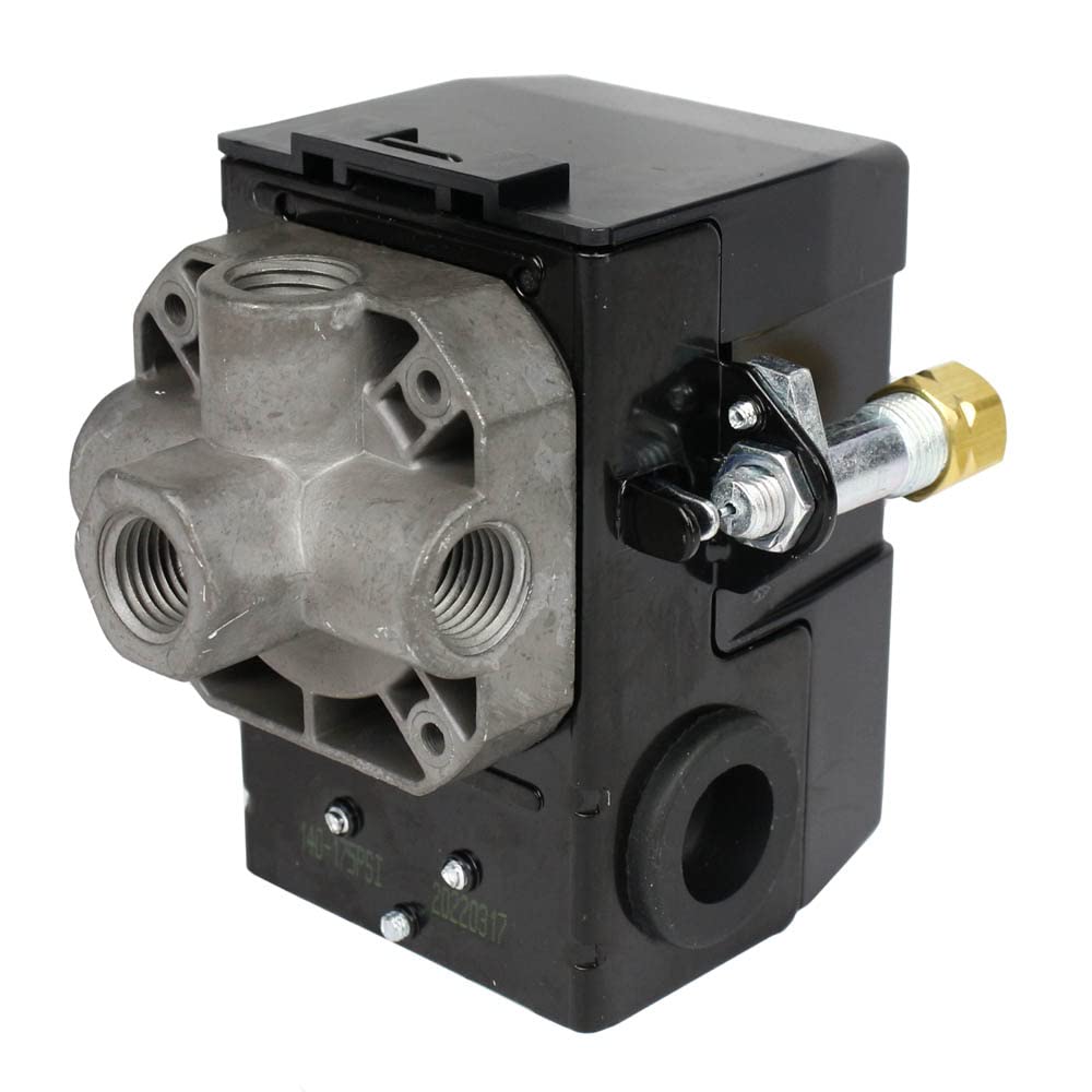 Lefoo Air Compressor Switch Pressure Control Switch Valve For Air Compressor Replaces Furnas Square D H4   Lf10 4H 1 Npt1/4 140