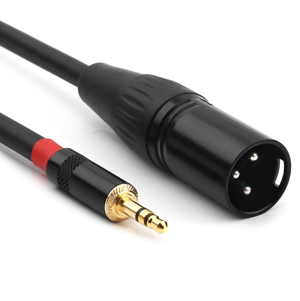Nanyi 3.5Mm (1/8 Inch) Trs Stereo Male To Xlr Male Interconnect Audio Microphone Cable, Suitable For Ipod, Mobile Phone, Active