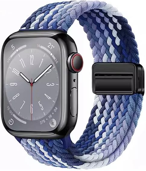 Relaxesque Watch Bands For Women And Men, Lightweight for Sport and Workout, 38mm/40mm/41mm(Series 1/2/3/4/5/6/7/8/9/SE)/42mm Bl
