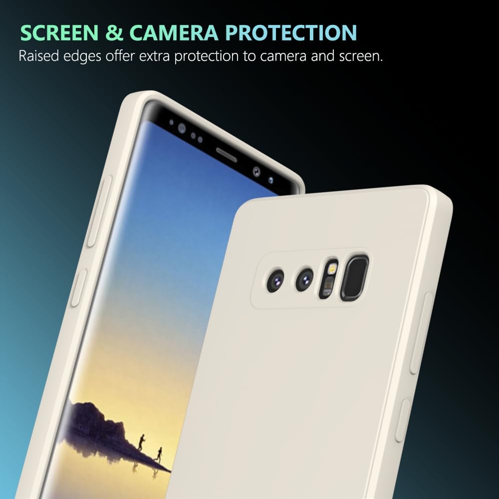 Wogroo For Samsung Galaxy Note 8 Case White, Scratch Resistant With Soft Touch, Slim Thin Phone Cover For Samsung Galaxy Note 8