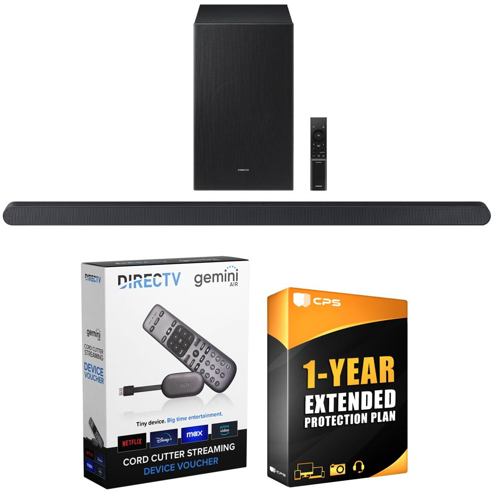 Samsung Hw S700D 3.1Ch Q Series Wireless Dolby Atmos Soundbar (2024 Model) Bundle With Redeemable Directv Gemini Air Streaming D