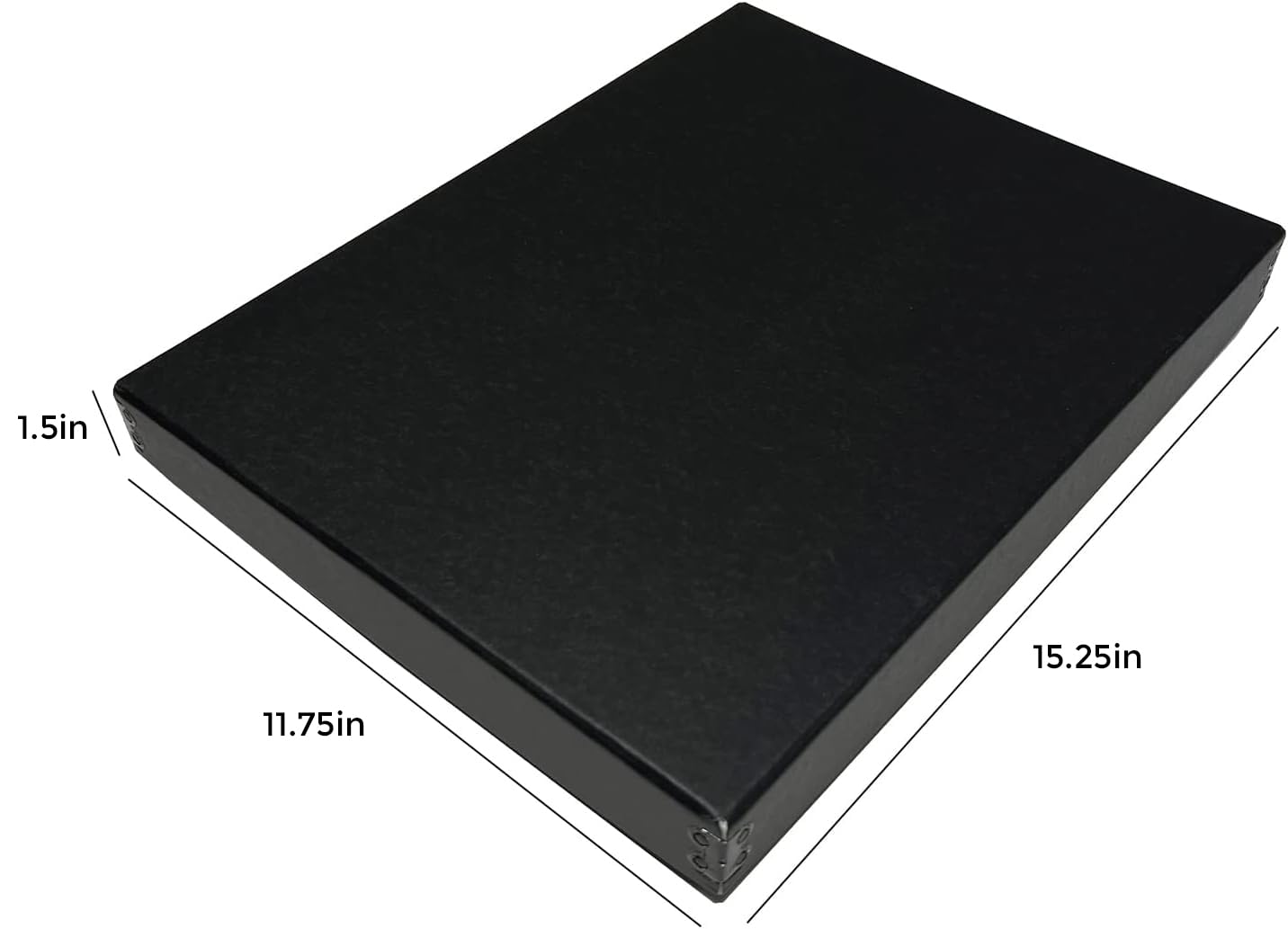 Lineco, 11X14 Black Museum Archival Storage Box, Drop Front Design, 1, 5' Deep, Acid Free With Metal Edge, Preserves Picture Longevity, Organize Photos Or Documents, Crafts, Diy, 2 Pack