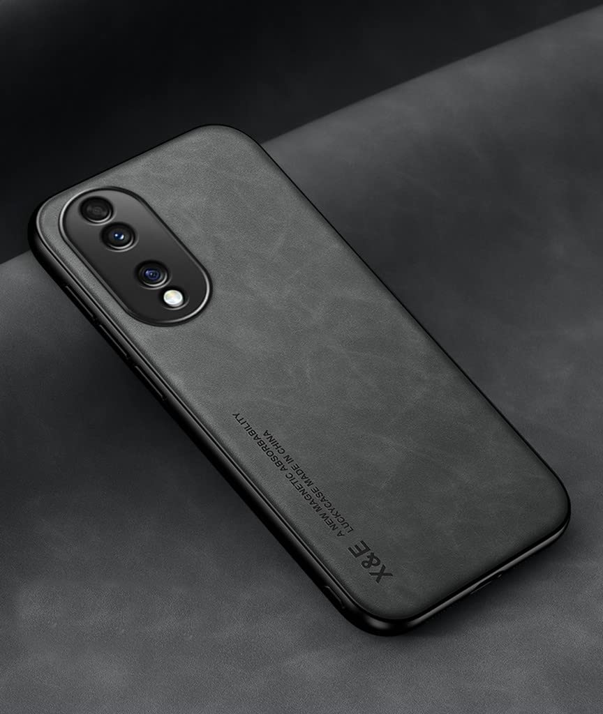 Kepuch Silklike Case For Honor 70   Cover Bumper Built In Metal Plate For Honor 70   Black