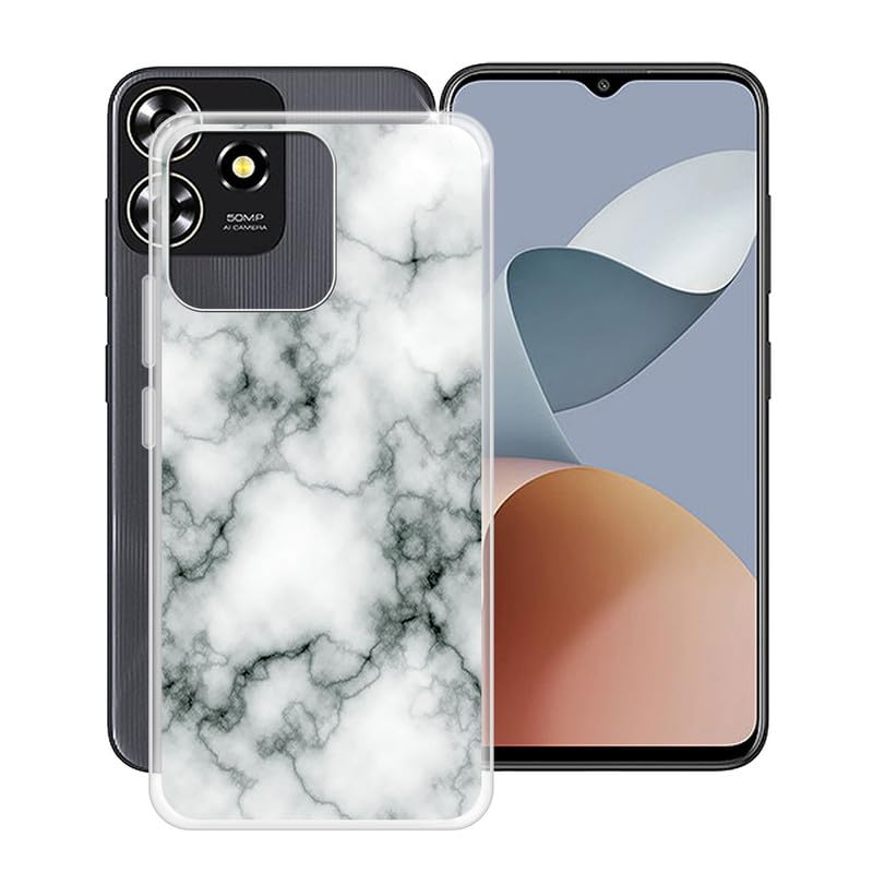 Hgjtfany Phone Case For Zte Axon 50 Lite (6.6''), 360 Drop Protection Cover, [Ultra Thin ] [Anti Yellowing] Clear Silicone Shock