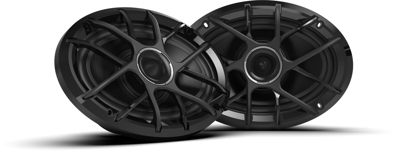 Wet Sounds Zero 69 XZ-B | Zero Series 6x9 High-Output Marine Coaxial Speakers - Black