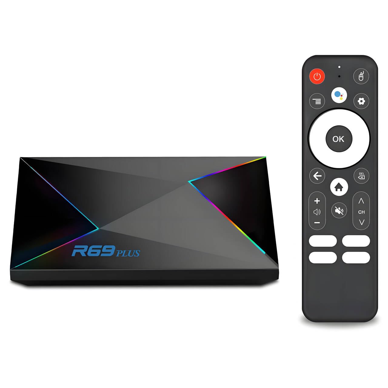 Sidiwen Android TV Box, Android 14.0 TV Box 2025 2GB RAM 16GB ROM Android 14 TV Box 1000M WIFI6 Ethernet R69 Plus 4K 8K HDR10 H7