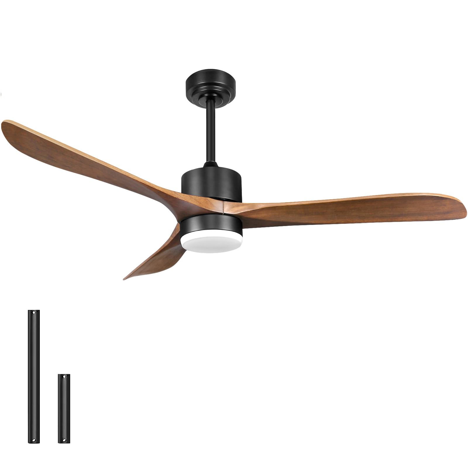 Wisful Ceiling Fans with Lights Remote Control, 56 Outdoor Wood Ceiling Fan with Light Memory for Patio Gazebo Living Room Bedro