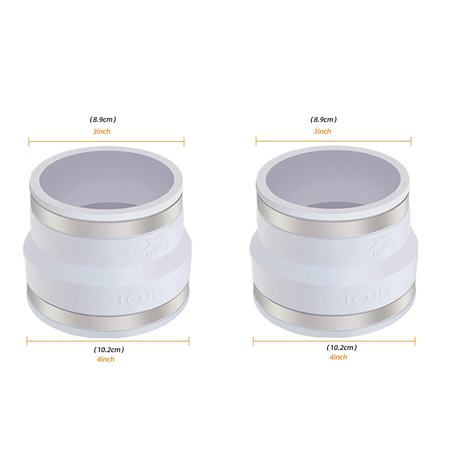 Midcvfrun 4 Inch Radon Fan Installation Kit  Inline Centrifugal Fan With Rubber Couplers (4 Inch X 3 Inch) And Air Pressure Indi