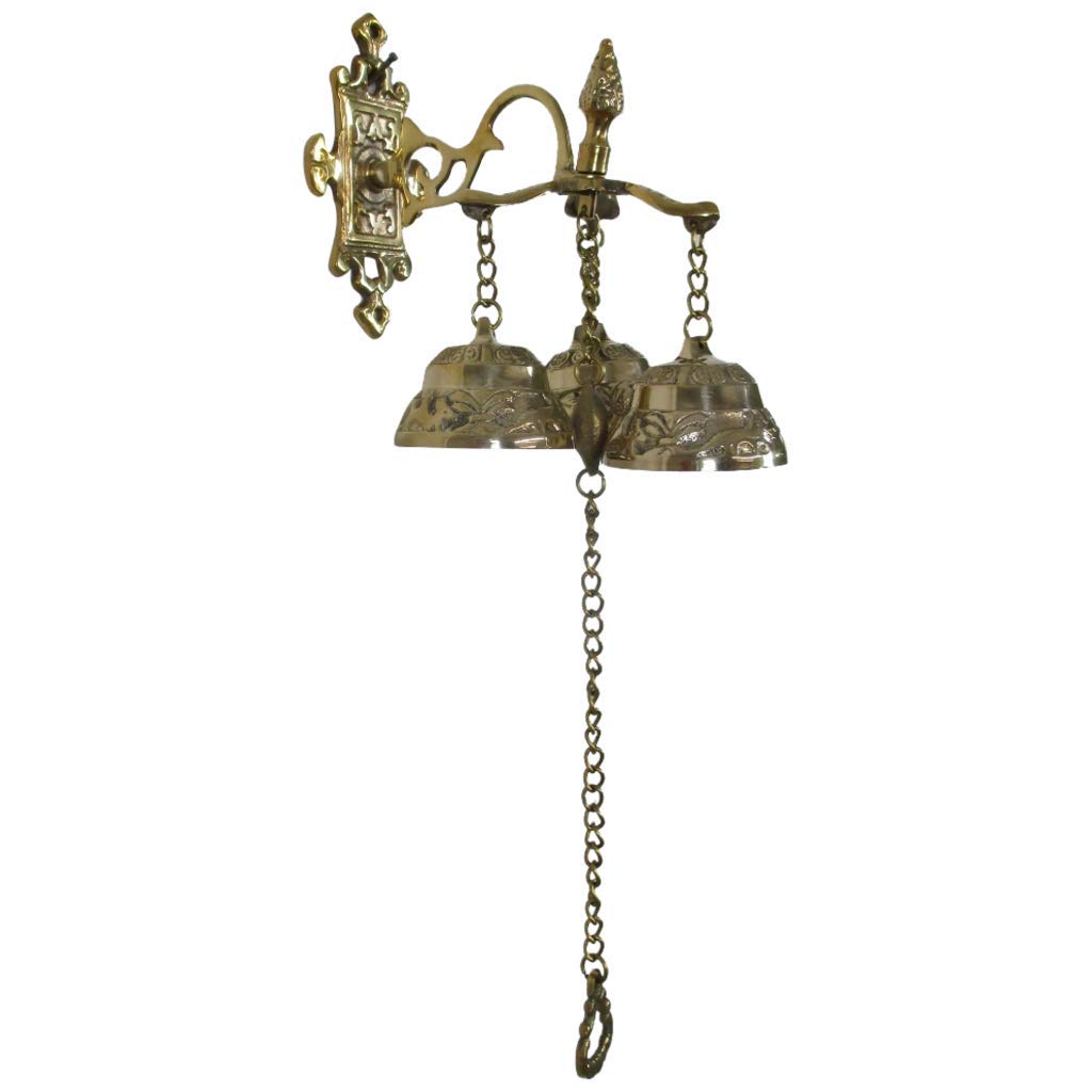 Antique Style Shopkeepers Triple Bell ~ Brass Store Doorbell – Electroeshop