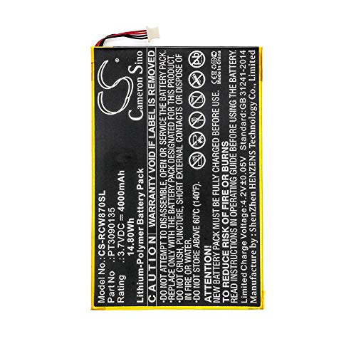 Xsplendor Replacement Battery For Rcagalileo Pro 11.5'' Rct6303W87 Rct6303W87Dk Rct6513W87 Viking Pro 10 Rcapt3090135