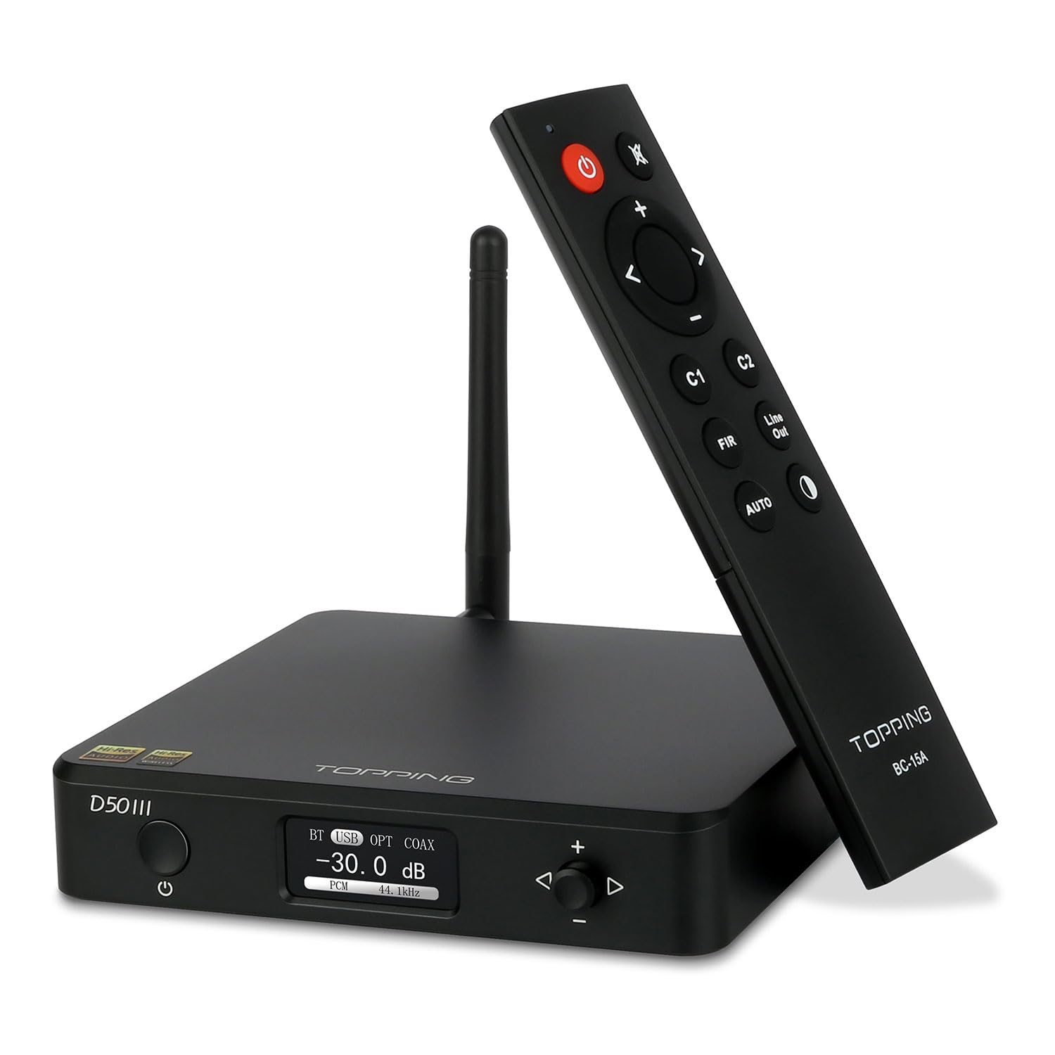 Topping D50 Iii Dac Preamplifier   Ldac Bluetooth 5.1 Dual Es9039Q2M D/A Chips Supports Dsd512 Pcm768Khz,Peq Adjustment And Remote Control (Black)