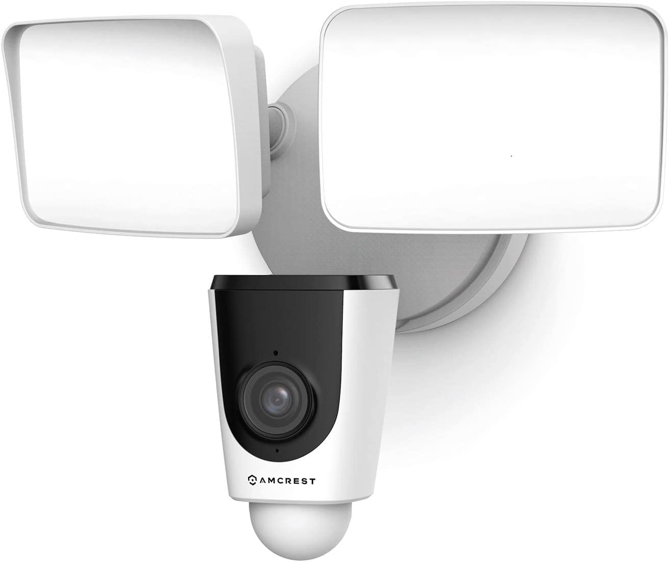 Amcrest Floodlight Camera, Smart Home 1080P Security Outdoor Camera Wireless WiFi with Flood Light, Builtin Siren Alarm, 114 Vi