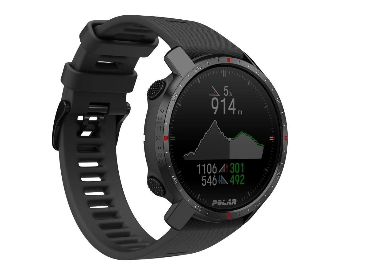 Polar Grit X Pro - GPS Multisport Smartwatch - Military Durability, Sapphire Glass, Wrist-based Heart Rate, Long Battery Life, N