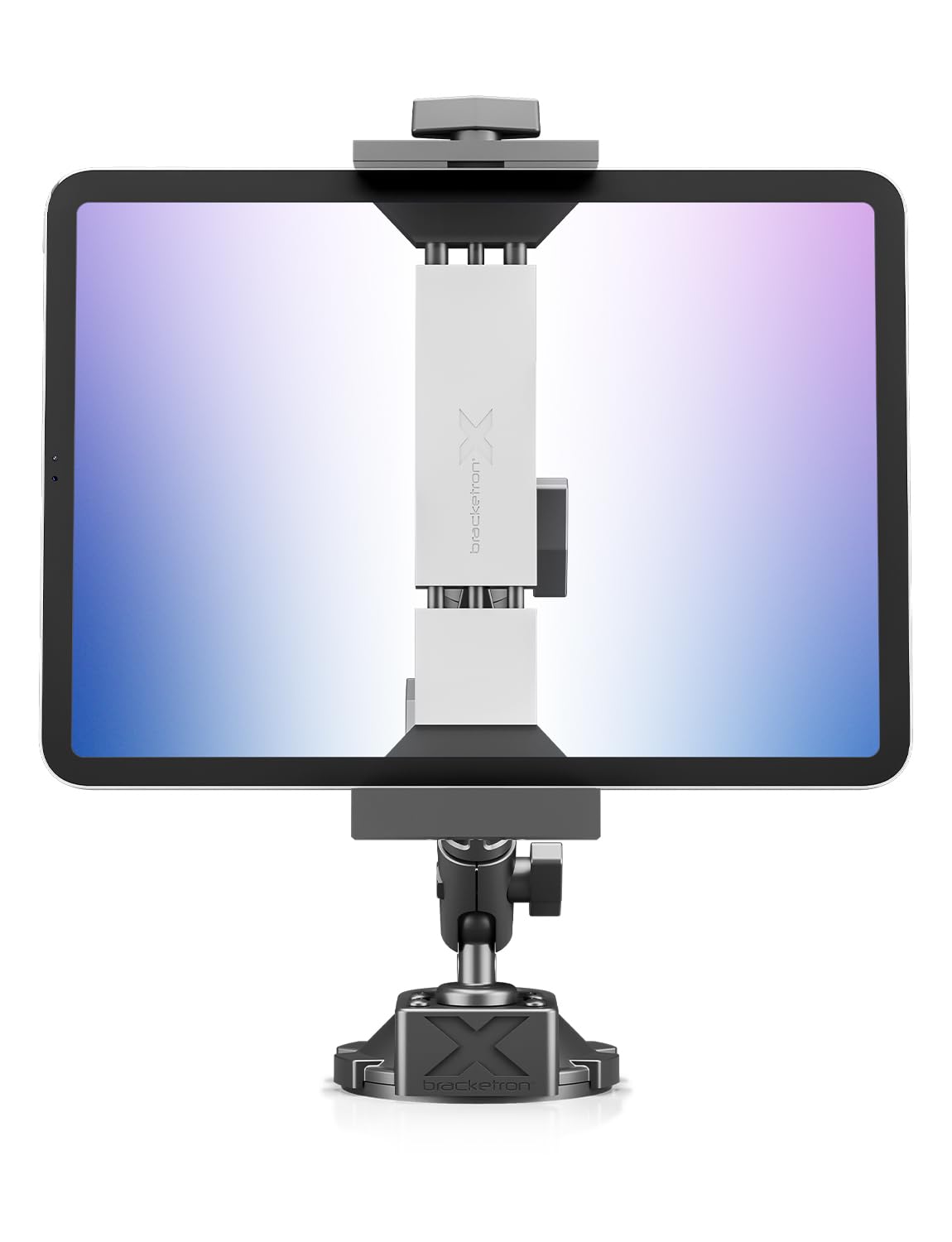 Bracketron HD Tablet Dock PRO Dash and Window Metal Clamp Mount, Universal Tablet Holder for Cars and Trucks, Compatible with Tablets Up to 10 Inches Wide