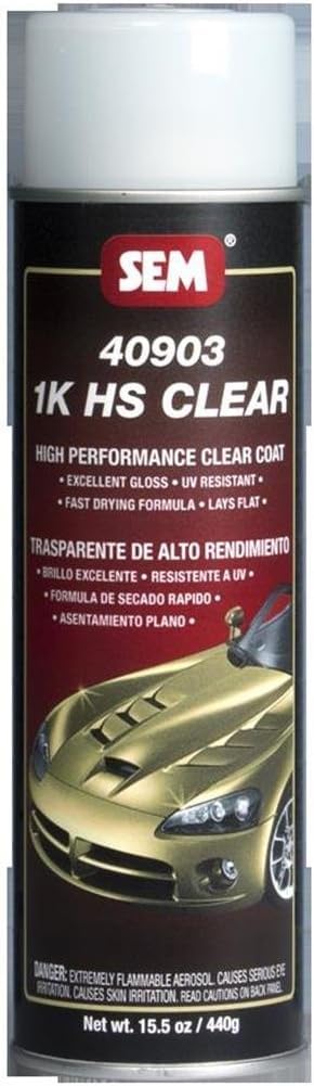Sem 1K Hs Clear - 20Oz Aerosol Can - Gloss Finish,WBAUVB003TQGT7U