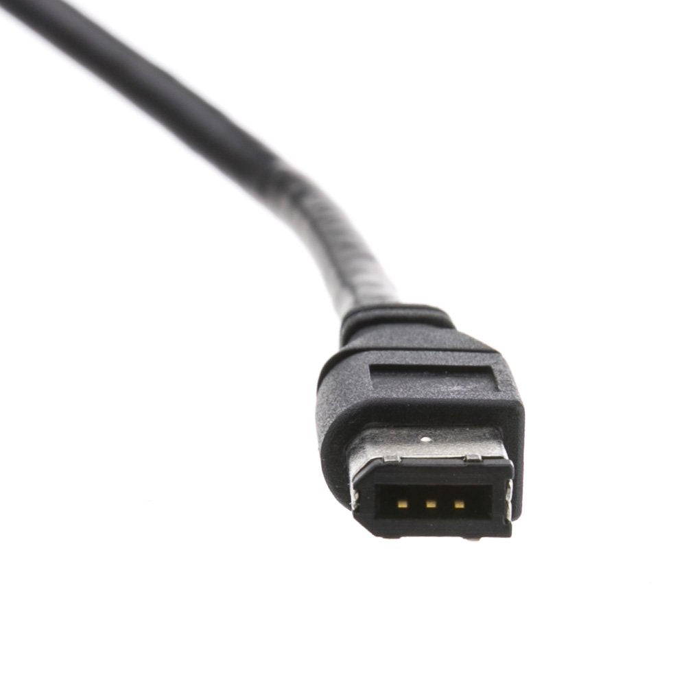 Cablewholesale Firewire 400 4 Pin To 6 Pin Cable, Male To Male Ilink Dv Cable, 6 Pin/4 Pin Ieee 1394A, Black, 6 Pin To 4 Pin Mal