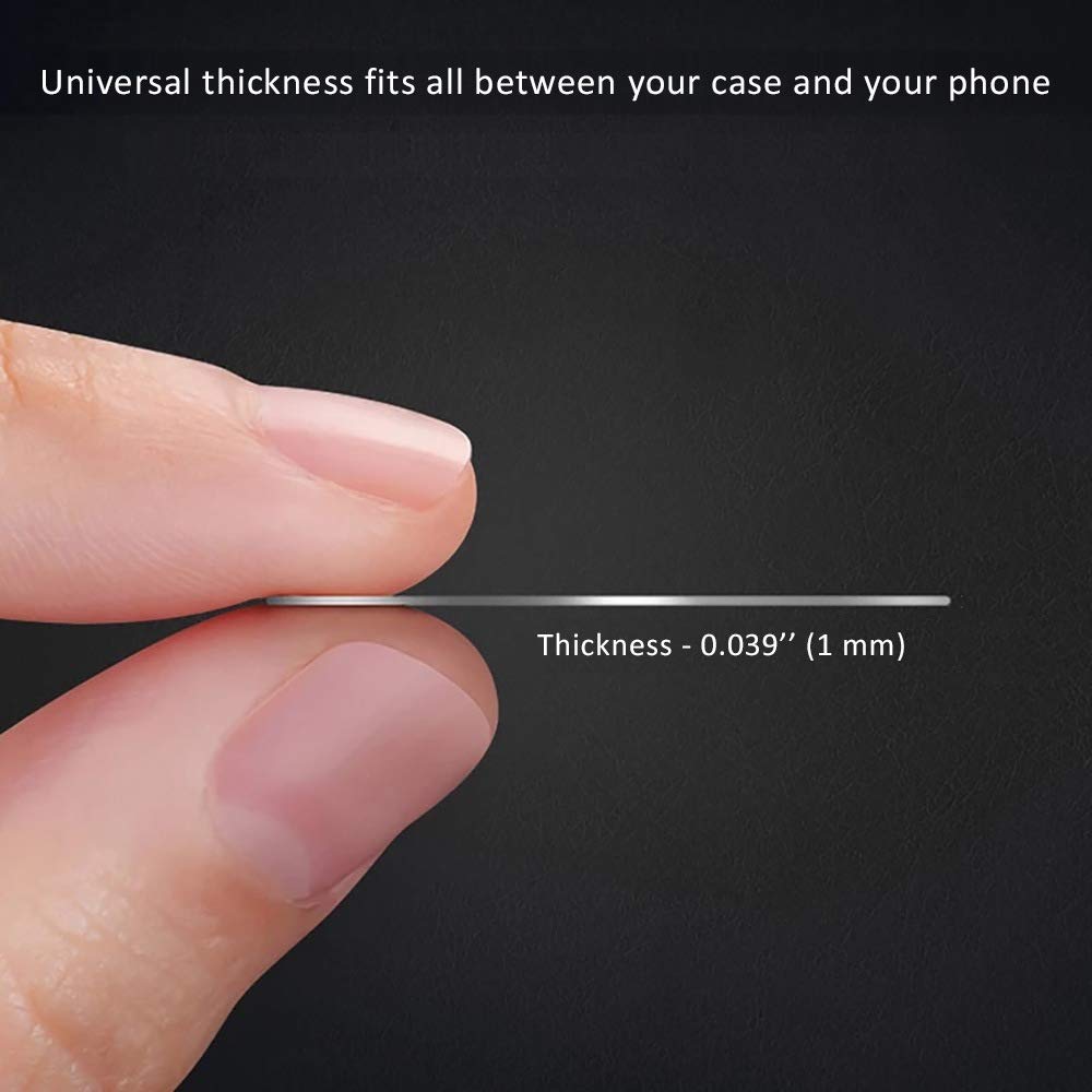 Cute Replacement Metal Plates Set 4 Pack For Magnetic Phone Holder. Kit Of 4 Mix Round Discs Without Holes For Car Mount, Phone