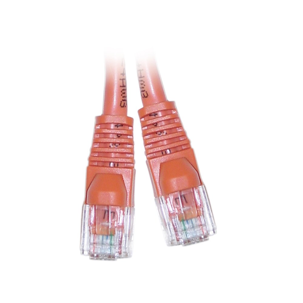 Cablewholesale 3 Feet Cat5E Cable With Utp Molded Boot 350Mhz, Orange (10X6 03103)