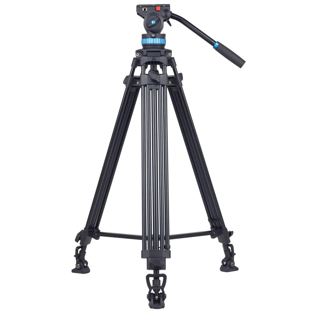 Sirui Video Tripod Sh-25, Professional Broadcast Tripod With Fluid Head For Cameras, Universal Platform And Handle For Tilting A