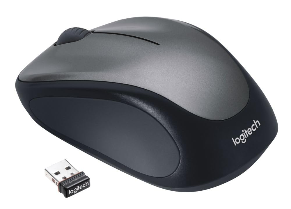 Logitech M317 Wireless Mouse, 2.4 Ghz With Usb Receiver, 1000 Dpi Optical Tracking, 12 Month Battery, Compatible With Pc, Mac, L