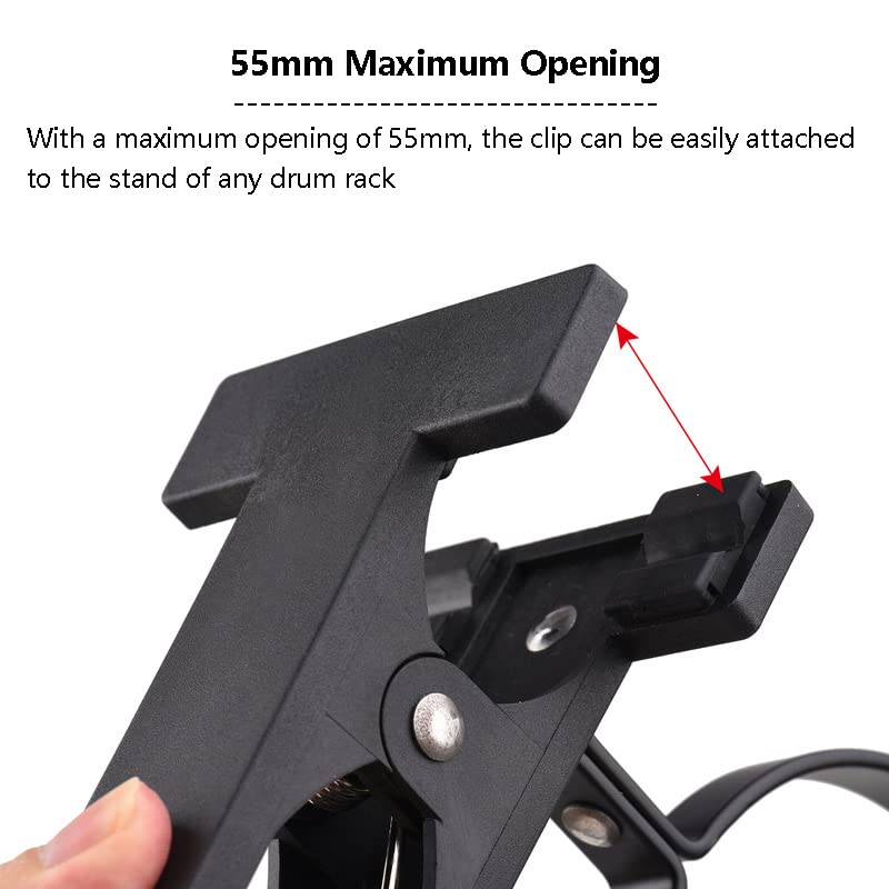 Drumstick Holder Large Capacity Oxford Cloth Drumstick Bag Quick Release Fixing Clip