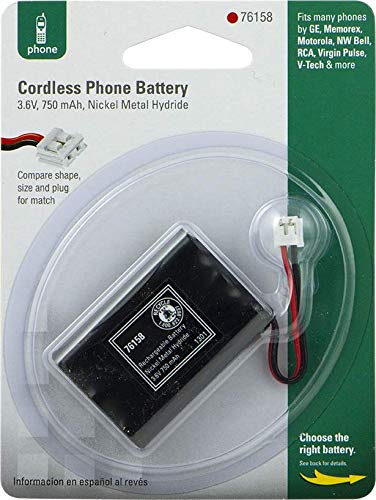 Power Gear Rechargeable Cordless Phone Battery, 3.6V, 750Mah Battery Pack, Nickel Metal Hydride, Cordless Phone Handset Compatib
