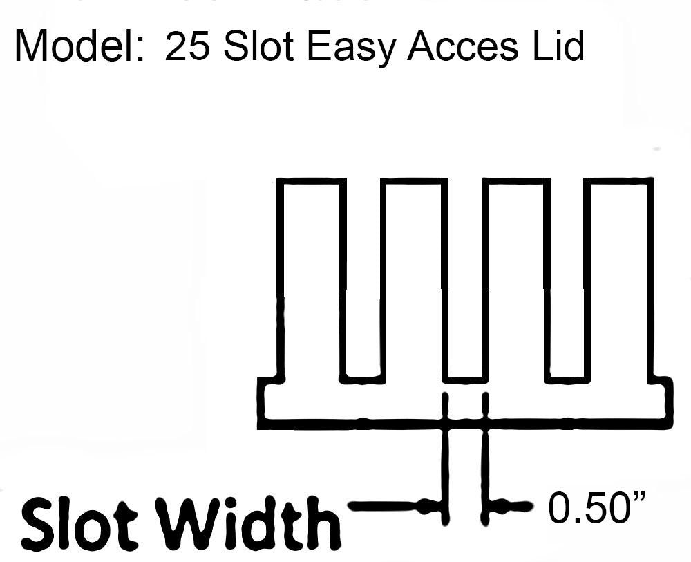 2U 25 Slot Easy Access Lid Cable Manager (Plastic Fingers/Metal Base & Lid) Server Rack Wire Management System   2 Pack