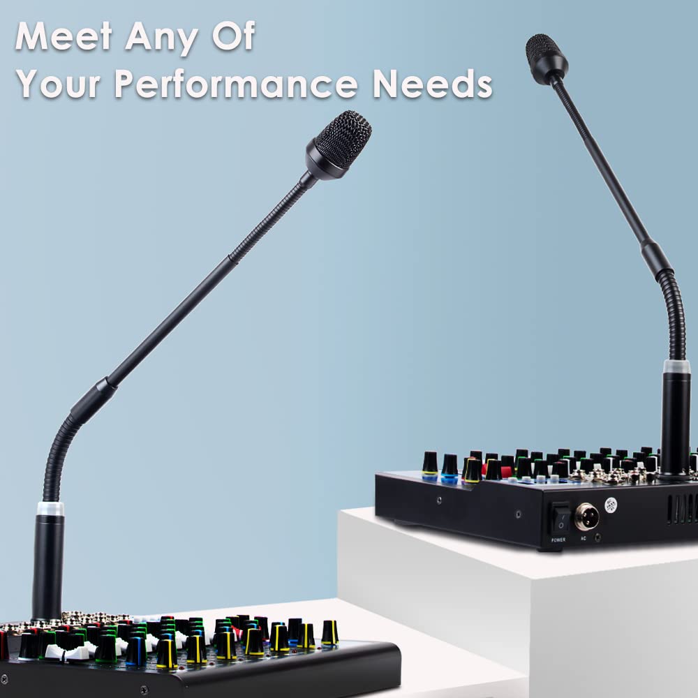 Depusheng Dj Mic 16'' Professional Dynamic Gooseneck Microphone With Xlr