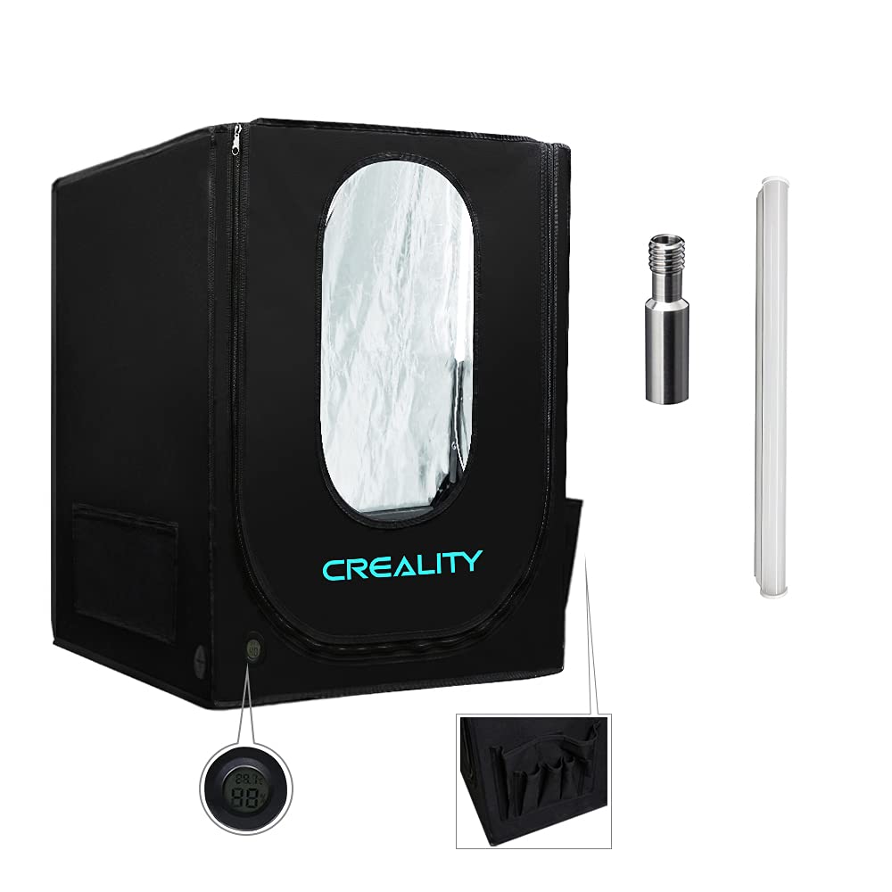 Upgraded 3D Printer Multifunctional Enclosure Constant Temperature Protective Cover With Led Light, Titanium Cr10 Heatbreak For