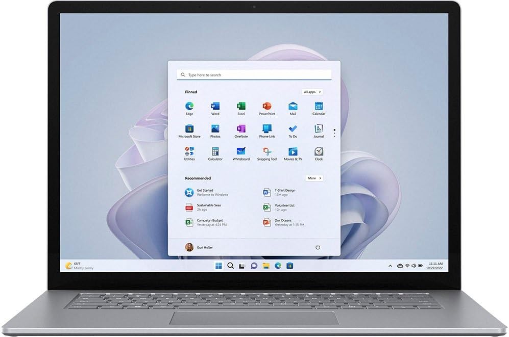 Microsoft Laptop 5 15in i7 8GB 256GB Platinum