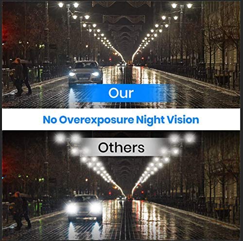 Auto Vox V5Pro Oem Look Rear View Mirror Camera With Neat Wiring, No Glare Mirror Dash Cam Front And Rear, 9.35'' Full Laminated