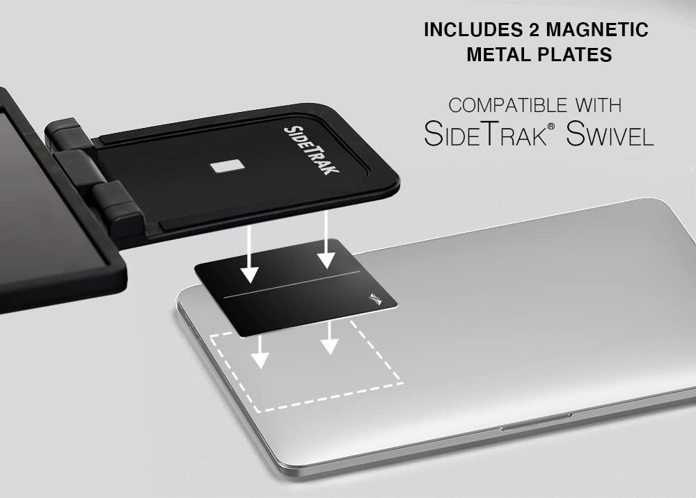 Sidetrak Swivel Metal Plates For Laptop  Add Onreplacement Plates Only  Compatible With Sidetrak Swivel Portable Monitors Purcha