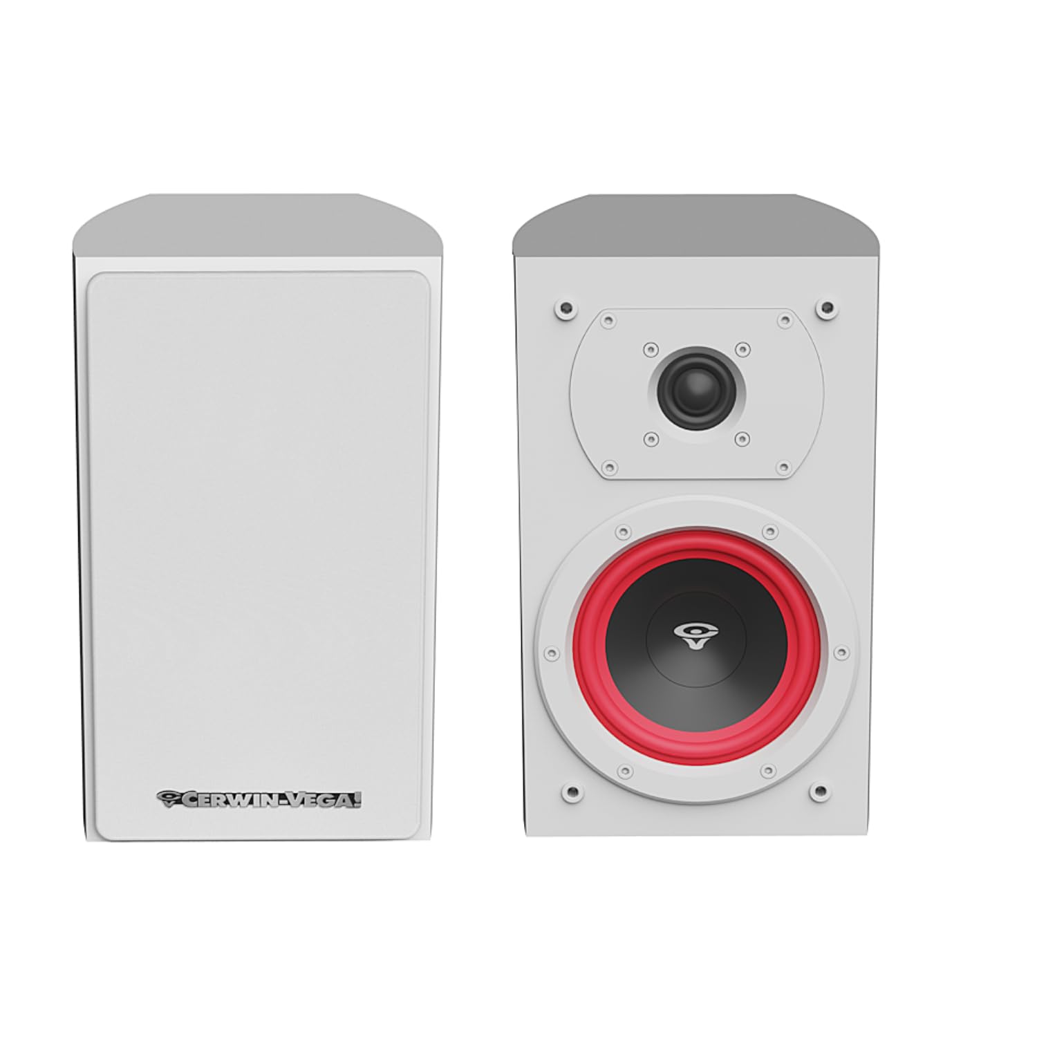 CERWIN-VEGA! Home Audio LA14 4 inch 110 Watts 2-Way Bookshelf Speakers (White)