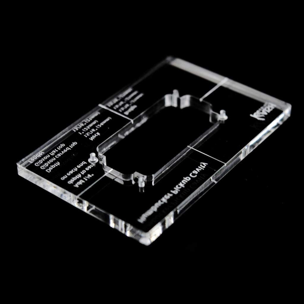 Kaish Acrylic Humbucker Pickup Routing Template Pickup Templates For Body