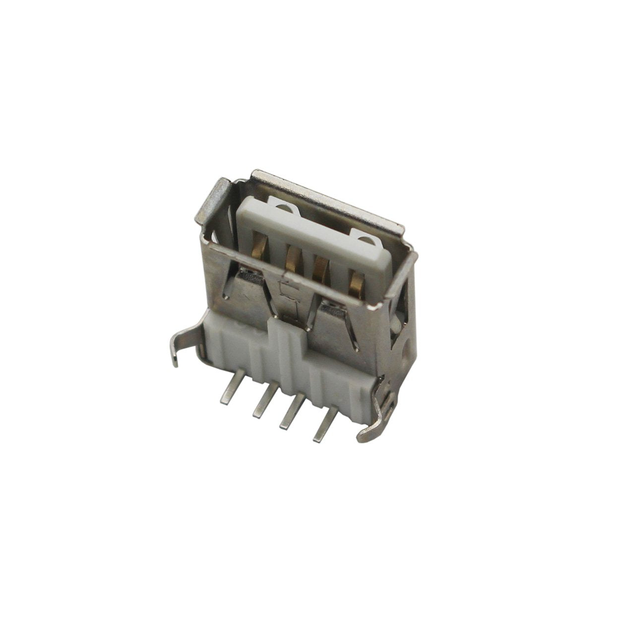 Didamx 100Pcs Usb Type A Standard Port Female Solder Jacks Connector Pcb Socket Usb A Type