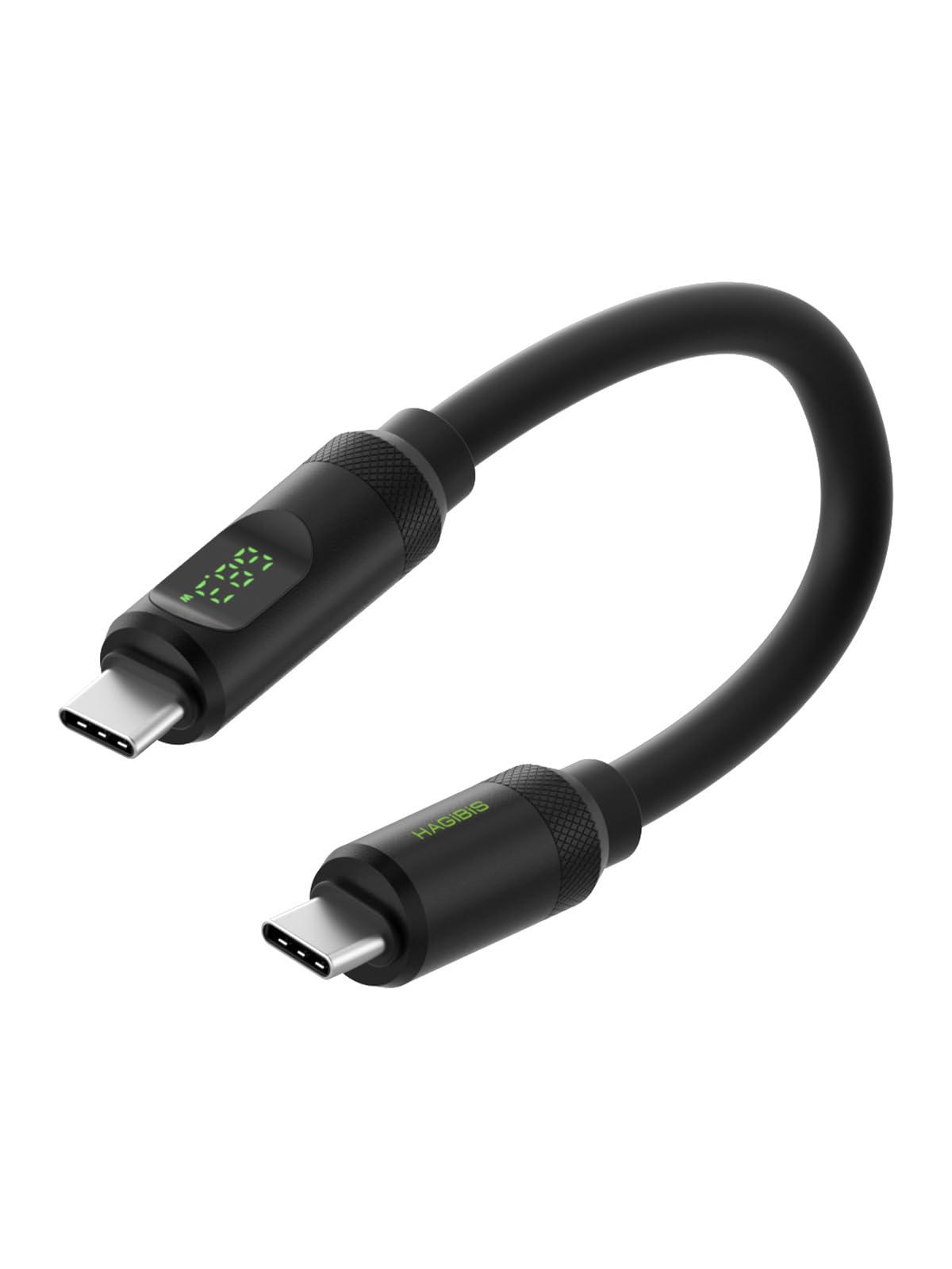 Hagibis Usb 4 Cable, Led Display Usb C 240W Fast Charging Cable With 8K@60Hz 40Gbps Data Transfer Thunderbolt 4/3 Video Cord For