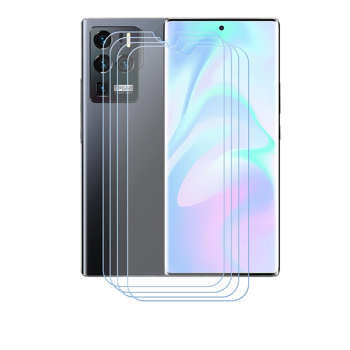 Fzzszs (4 Pack) Screen Protector For Zte Axon 30 Ultra, Anti Scratch 9H Hardness Protective Film Premium Hd Clarity Tempered Gla