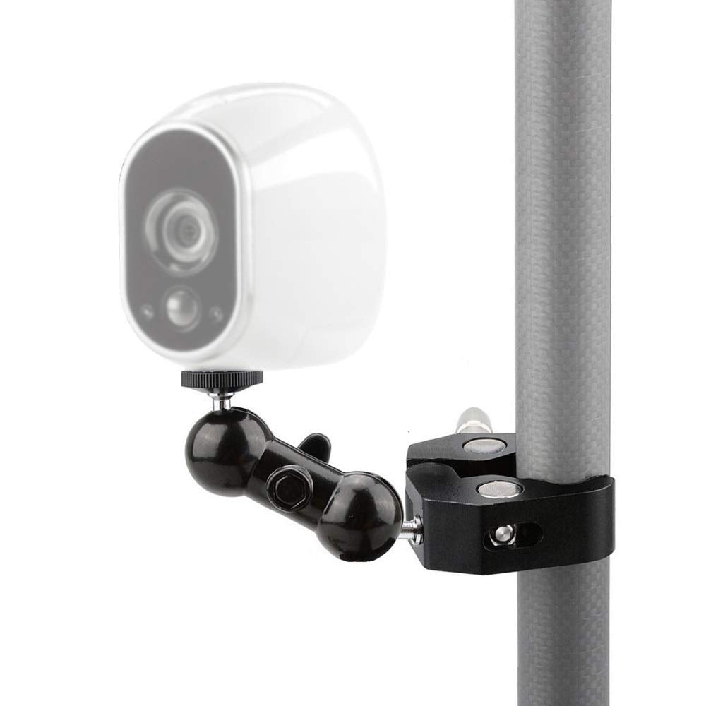 Clamp Mounting Bracket,5.5 Inch Arm Clip Holder Mount Compatible with Arlo Essential,Arlo pro,Arlo go,Arlo pro 2 Security Camera