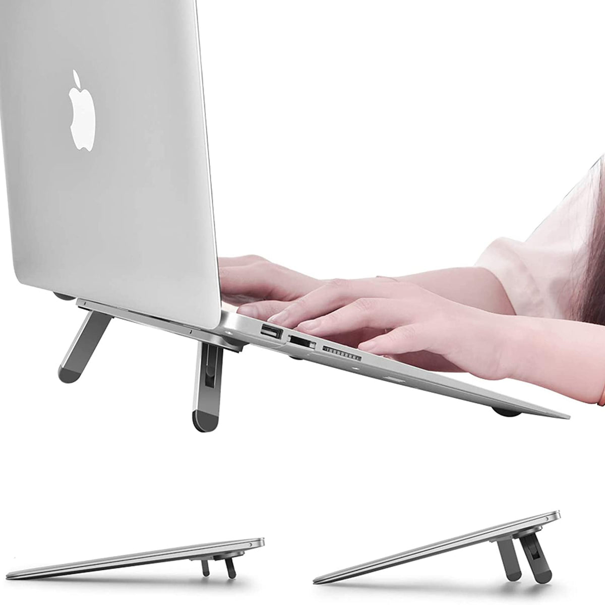 Nediea Laptop Stand For Desk,Laptop Cooling Stand,Keyboard Riser, Ergonomic Laptops Elevator For Desk, Laptop Riser Compatible With Macbook Air Pro, With Dell, With Hp, More 10 15.6� Laptops