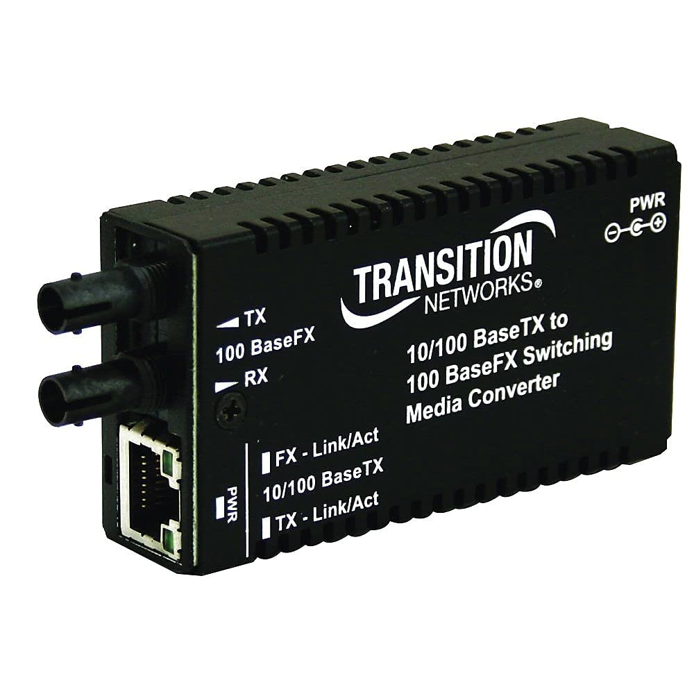 Transition Networks Stand-Alone Mini 10/100 Bridging - Fiber Media Converter (M/E-PSW-FX-02(SC) NA)