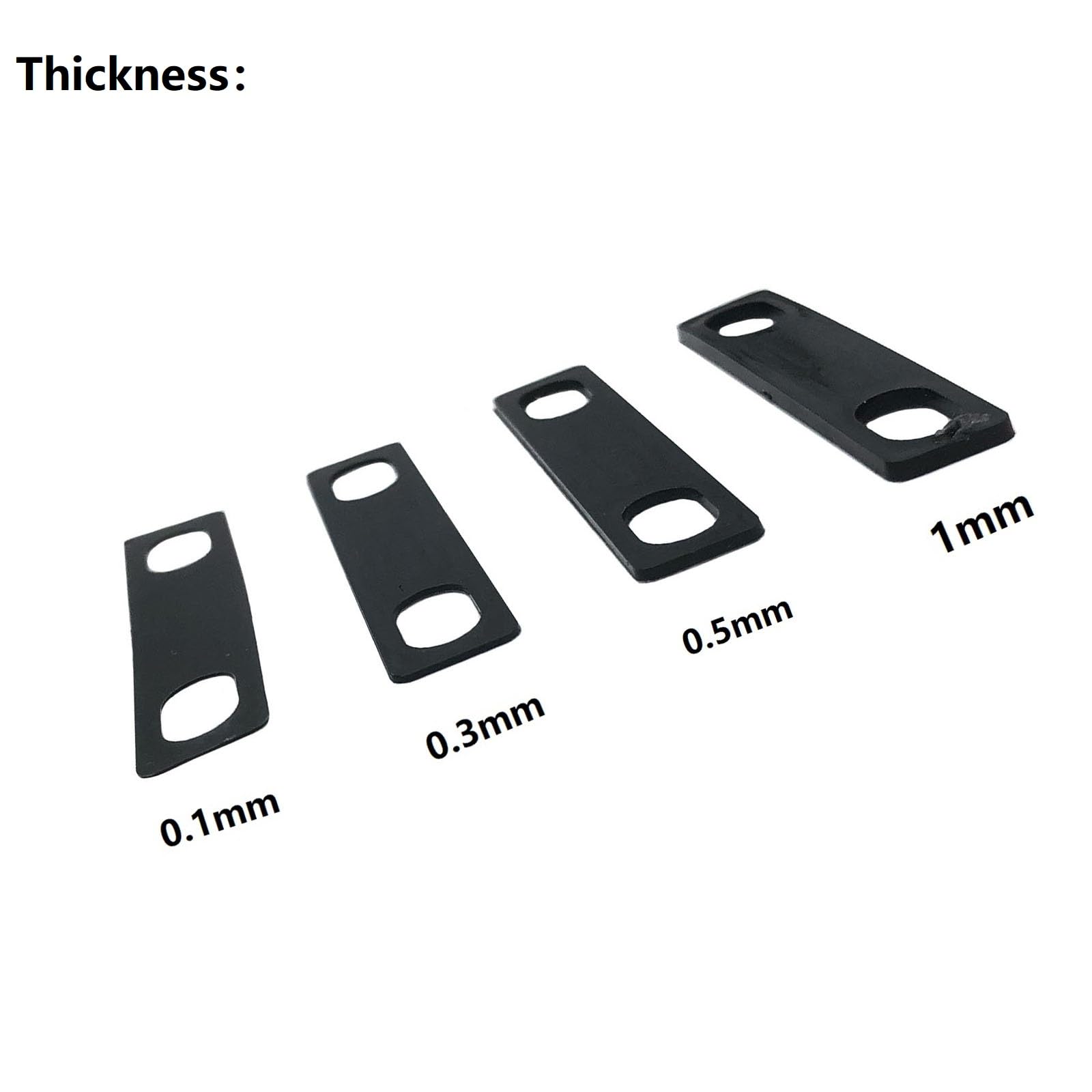 Tuoren 8Pcs Guitar Neck Shims Includes 2Pcs 0.1Mm, 2Pcs 0.3Mm, 2Pcs 0.5Mm And 2 Pcs 1Mm Thickness For Guitar Bass Bolt-On Neck R