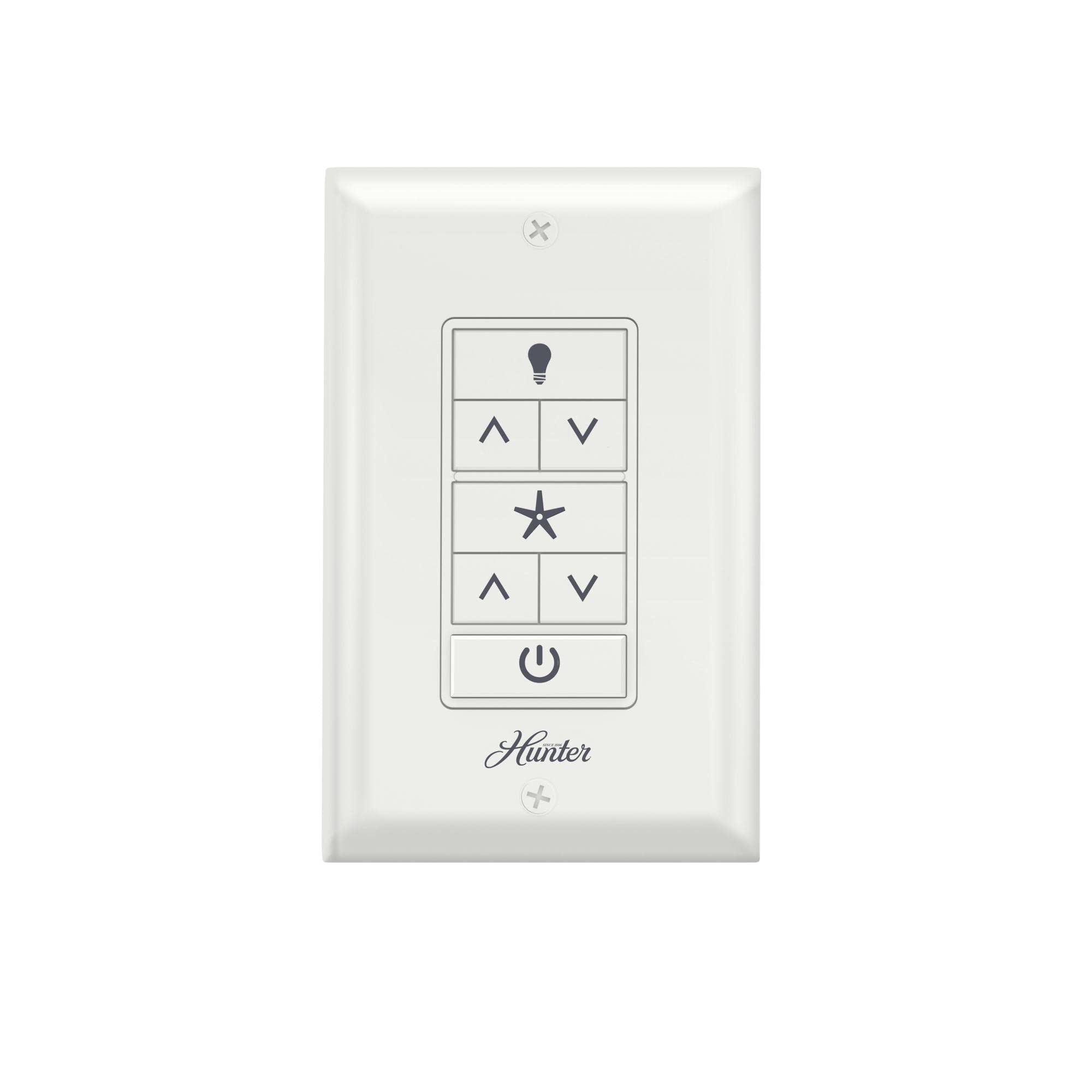 Hunter Fan Company 99815 Core Receiver Not Included Wall Control, White