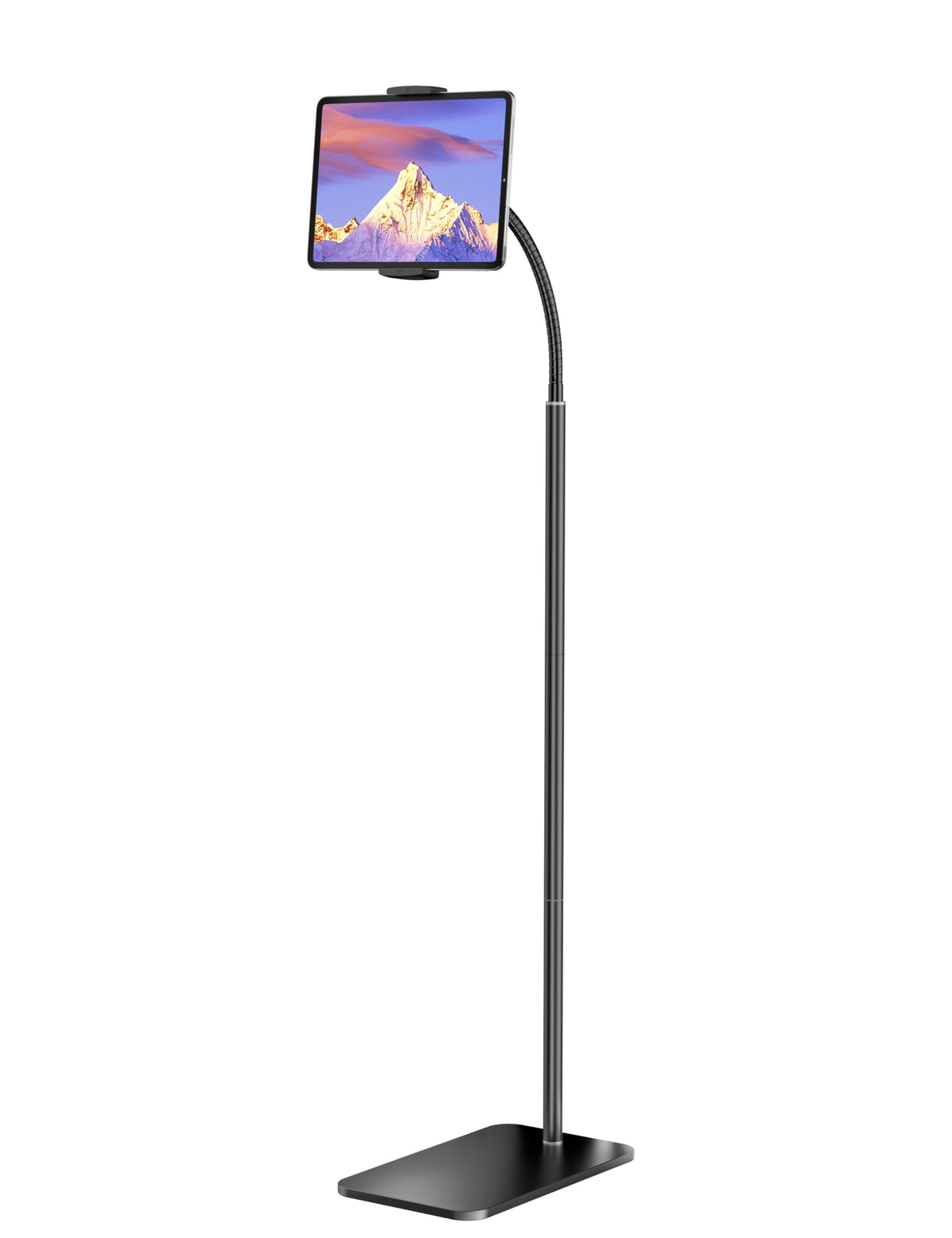 Lanpavilion Ipad Stand, Adjustable Ipad Floor Stand Metal Tablet Stand With Flexible Gooseneck, Compatible With Ipad, Kindle, An